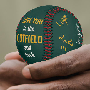 Der beste Vater, der je signiert wurde, Foto-Grün Baseball