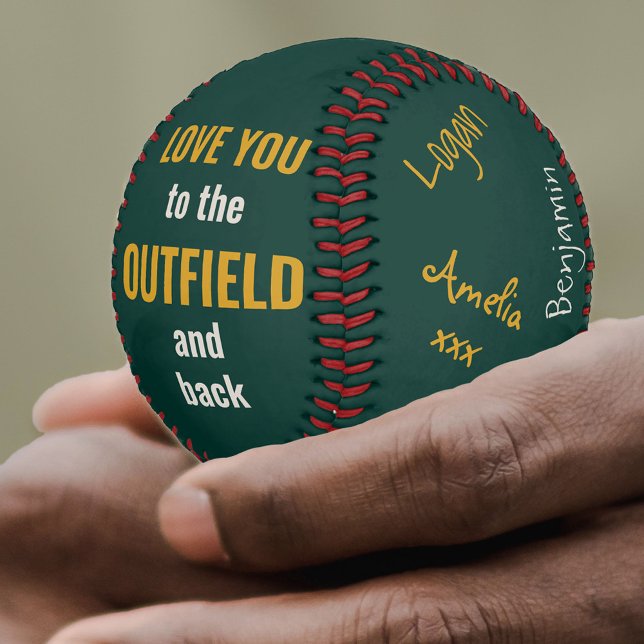 Der beste Vater, der je signiert wurde, Foto-Grün- Baseball (Von Creator hochgeladen)