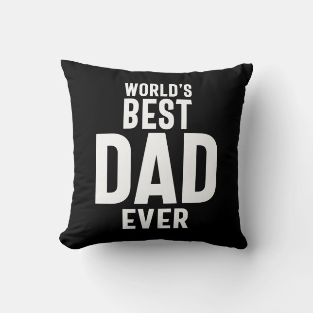 Der beste Vater der Mens World je Kissen (Vorderseite)