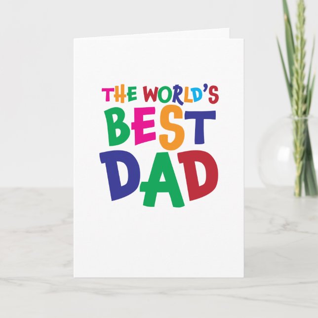 Der beste Vater der Welt auf der 12x18 Karte (Vorderseite)