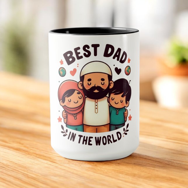 Der beste Vater der Welt - Der liebende muslimisch Tasse (Von Creator hochgeladen)