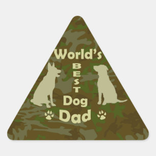 Der beste Vater der Welt Dreieckiger Aufkleber