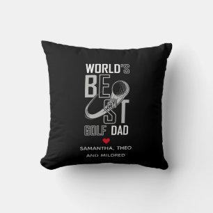 Der beste Vater der Welt Geschenke aus schwarzem Kissen