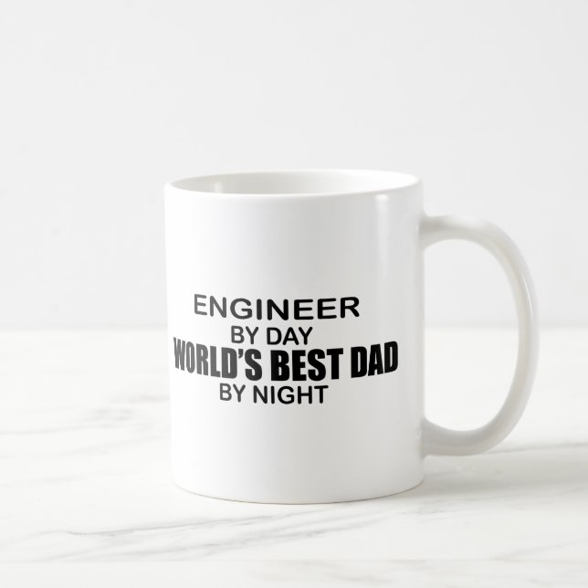 Der beste Vater der Welt - Ingenieur Kaffeetasse (Rechts)