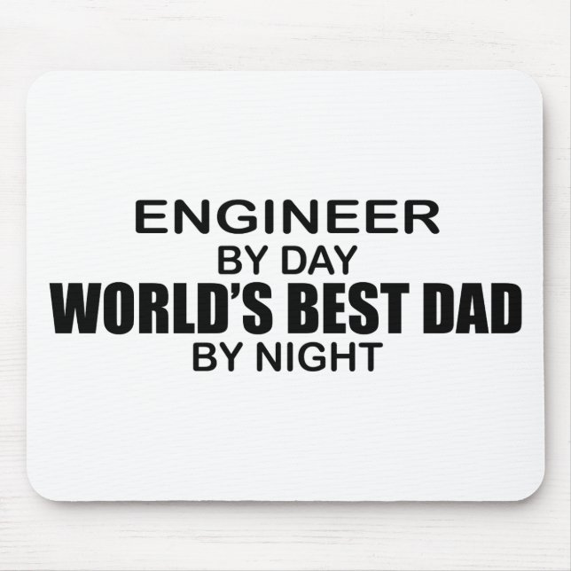 Der beste Vater der Welt - Ingenieur Mousepad (Vorne)