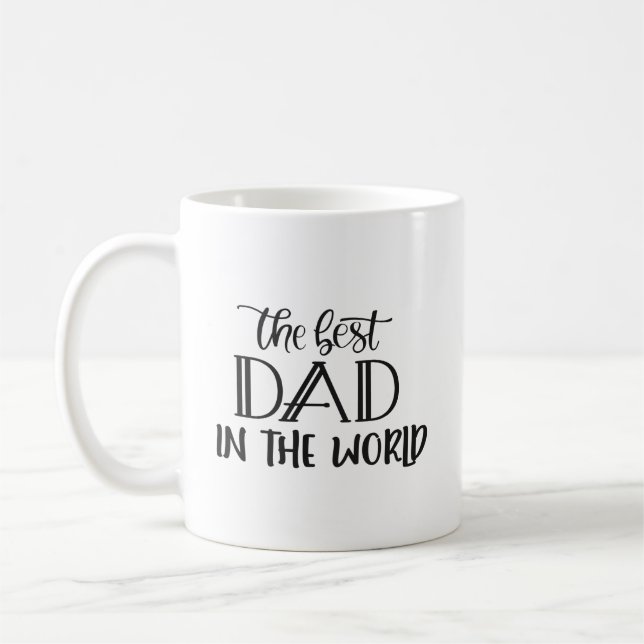 Der beste Vater der Welt Kaffeetasse (Links)