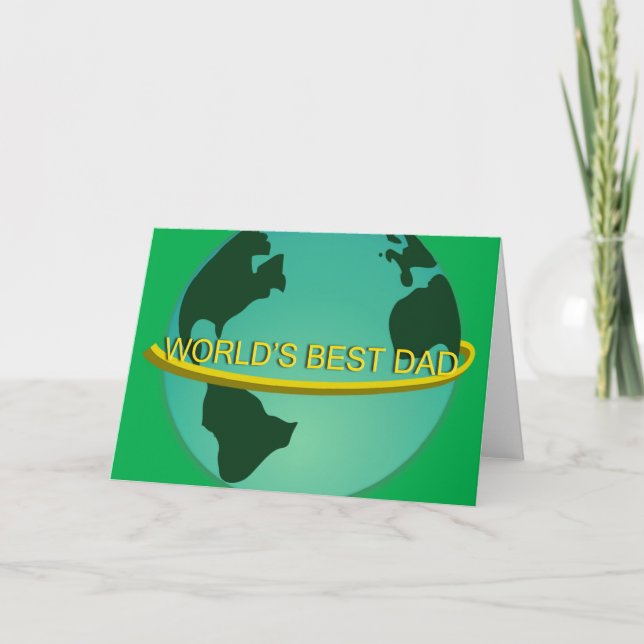 "Der beste Vater der Welt" Karte (Vorderseite)