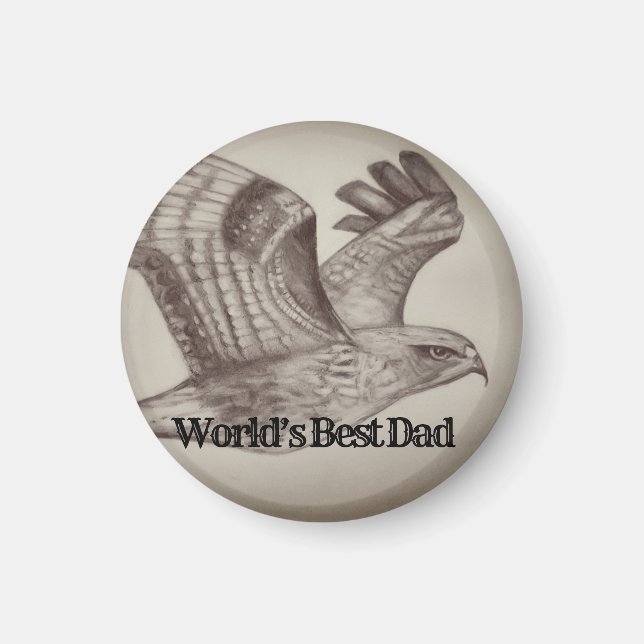 Der beste Vater der Welt Magnet (Vorne)