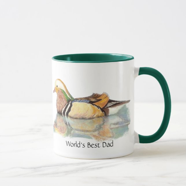 Der beste Vater der Welt: Mandarin Duck Game Bird Tasse (Rechts)