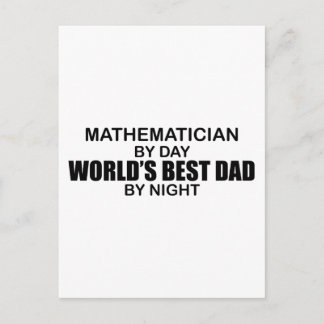 Der beste Vater der Welt - Mathematiker Postkarte