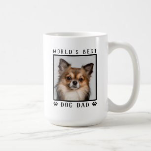 Der beste Vater der Welt mit dem Foto Ihres Hundes Kaffeetasse