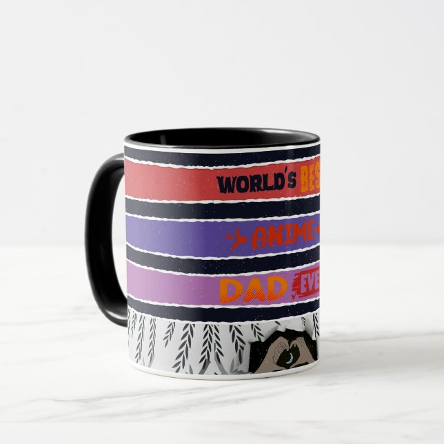 Der beste Vater der Welt mit Liebe Kaffee Tasse (Vorderseite Links)