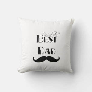 Der beste Vater der Welt - Mustache Kissen