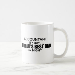 Der beste Vater der Welt nach Nacht - Buchhalter Kaffeetasse