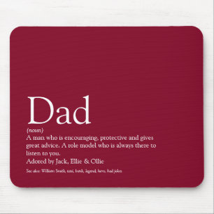 Der beste Vater der Welt Papa Father definiert Bur Mousepad