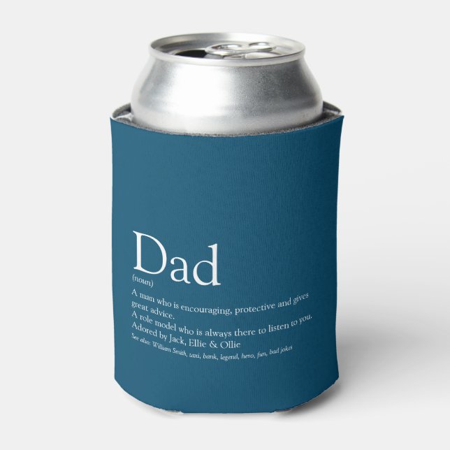 Der beste Vater der Welt Papa Vater definiert Spaß Dosenkühler (Kanne Vorderseite)