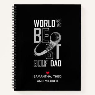 Der beste Vater der Welt   Schwarzer und weißer Va Notizbuch