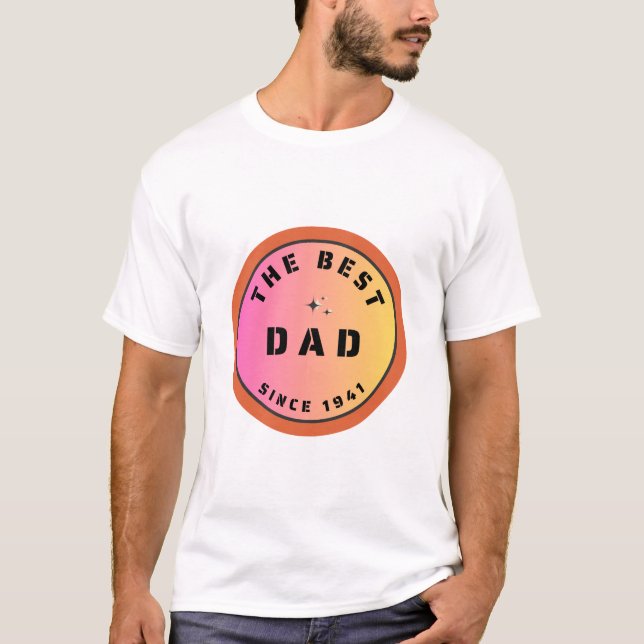 Der beste Vater der Welt seit 1941 T-Shirt (Vorderseite)