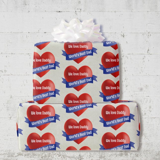 Der beste Vater der Welt, um den Namen oder Text e Geschenkpapier (Von Creator hochgeladen)