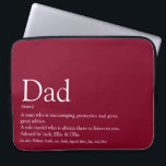 Der beste Vater der Welt, Vater Daddy, definiert B Laptopschutzhülle<br><div class="desc">Personalisieren Sie für Ihren besonderen Vater, Vater, Papa oder Papa, um ein einzigartiges Geschenk für den Tag des Vaters, Geburtstage, Weihnachten oder jeden Tag, den Sie gewollt, um zu zeigen, wie viel er für Sie bedeutet. Eine perfekte Art, ihm zu zeigen, wie phantastisch er jeden Tag ist. Entwickelt von Thisisnotme©...</div>