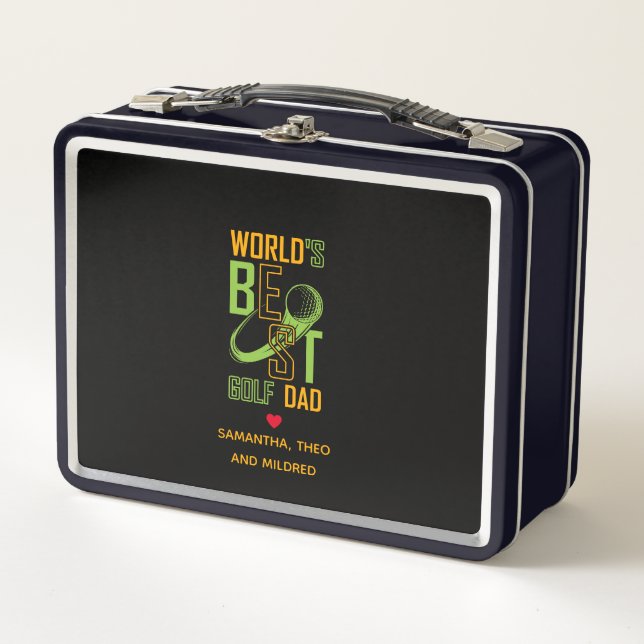 Der beste Vater der Welt | Vater Geschenke Metall Brotdose (Vorderseite)