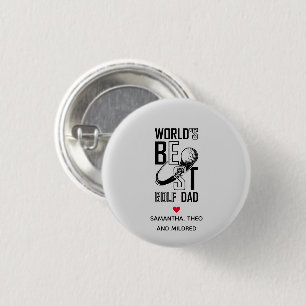 Der beste Vater der Welt Weißer Vater Geschenke Button