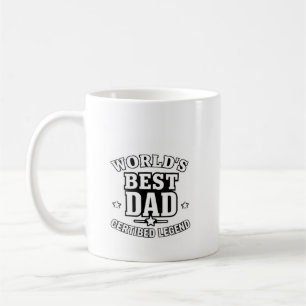 Der beste Vater der Welt - zertifizierte Legende" Kaffeetasse
