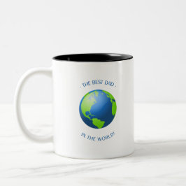 Der beste Vater der Welt Zweifarbige Tasse