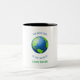 Der beste Vater der Welt Zweifarbige Tasse