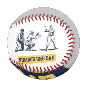 Der beste Vater der Weltkarte Baseball