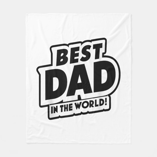 Der beste Vater des Vaters in der Welt Fleecedecke (Vorderseite)