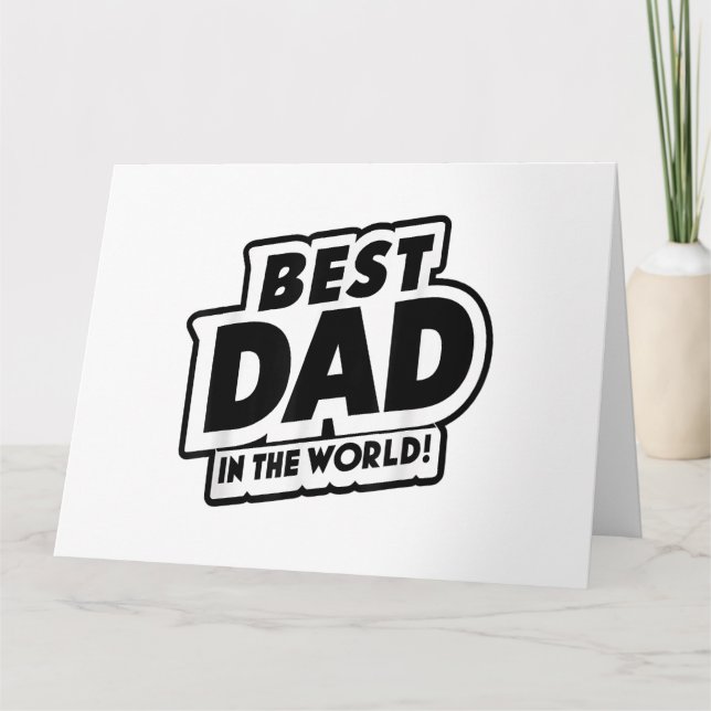 Der beste Vater des Vaters in der Welt Karte (Vorderseite)