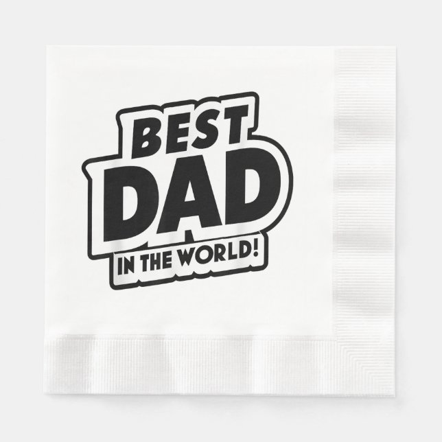 Der beste Vater des Vaters in der Welt Serviette (Vorderseite)