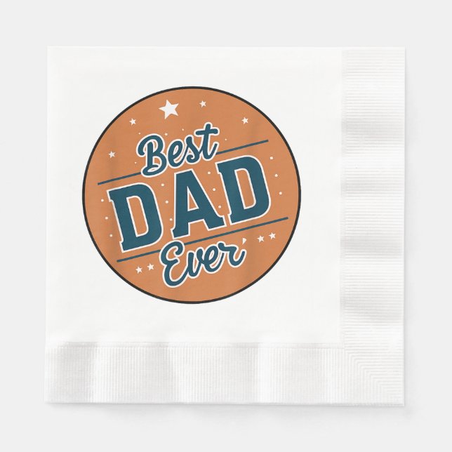 Der beste Vater des Vaters in der Welt Serviette (Vorderseite)
