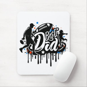 Der beste Vater Football Vater und Sohn von Mouse Mousepad