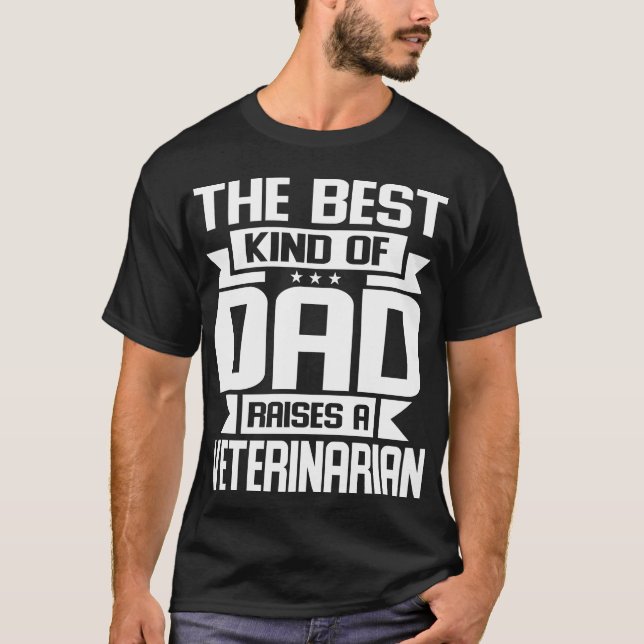 Der beste Vater für einen Tierarzt T-Shirt (Vorderseite)