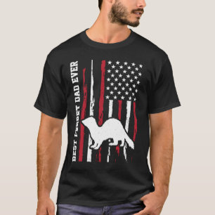 Der beste Vater für Ferret und die Besitzer Americ T-Shirt