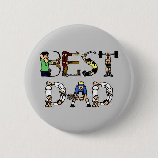 Der beste Vater für Sportfans Button