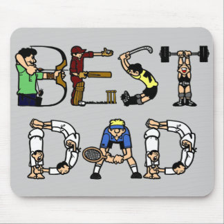 Der beste Vater für Sportfans Mousepad