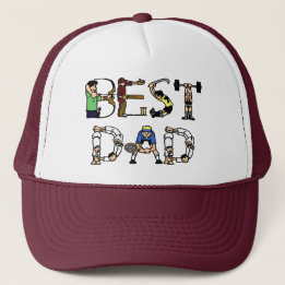 Der beste Vater für Sportfans Truckerkappe