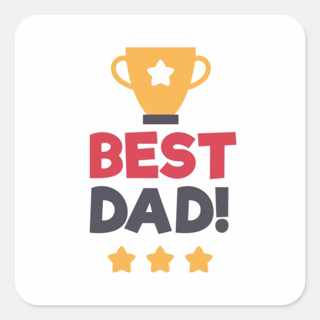 Der beste Vater Glücklicher Vater Tag | Aufkleber (Vorderseite)