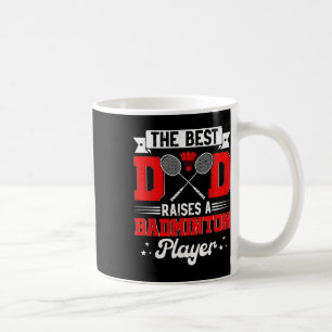 Der beste Vater hebt Badminton Player Vathers Day  Kaffeetasse