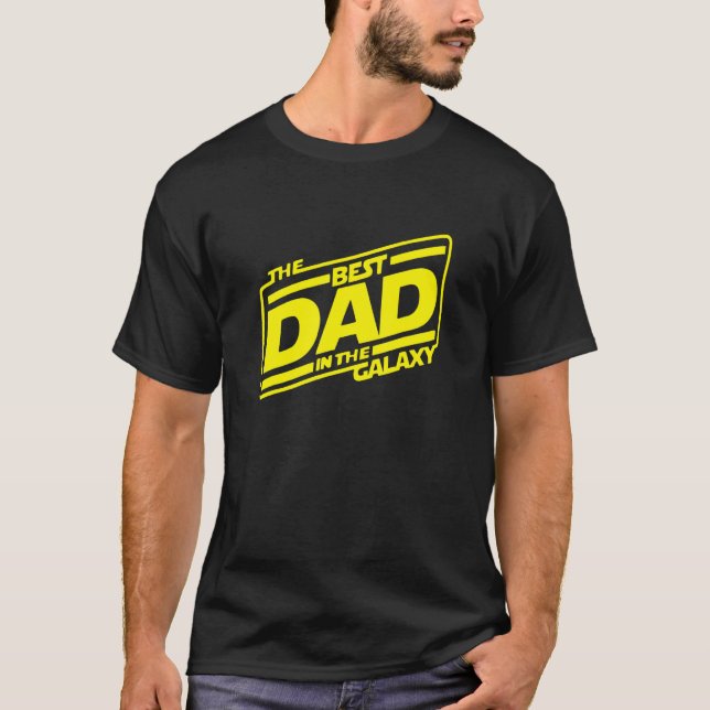 Der beste Vater in der Galaxie T-Shirt (Vorderseite)