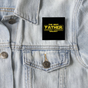 Der beste Vater in der Galaxy Väter Tag Geschenk Button