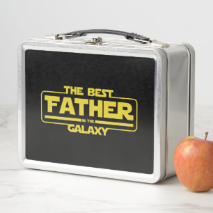 Der beste Vater in der Galaxy Väter Tag Geschenk Metall Brotdose