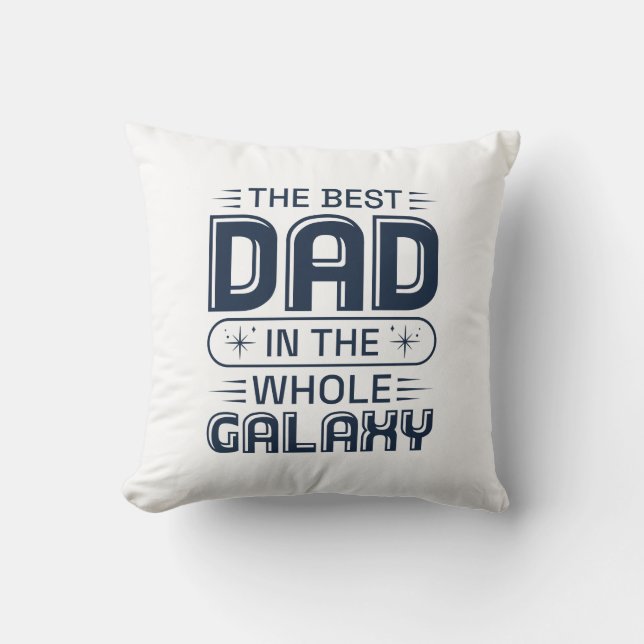 Der beste Vater in der ganzen Galaxie Kissen (Vorderseite)