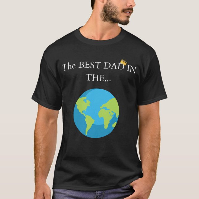 🌍 "Der beste Vater in der... Welt! 👑 | Premium F T-Shirt (Vorderseite)