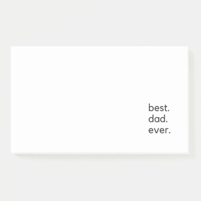 Der beste Vater ist dunkel Post-it Klebezettel (Vorderseite)