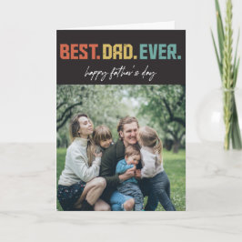 Der beste Vater je Foto Vatertag Karte