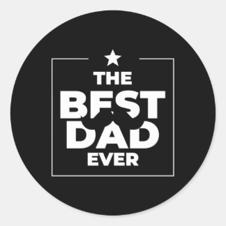 Der beste Vater je Papa, Großvater Runder Aufkleber